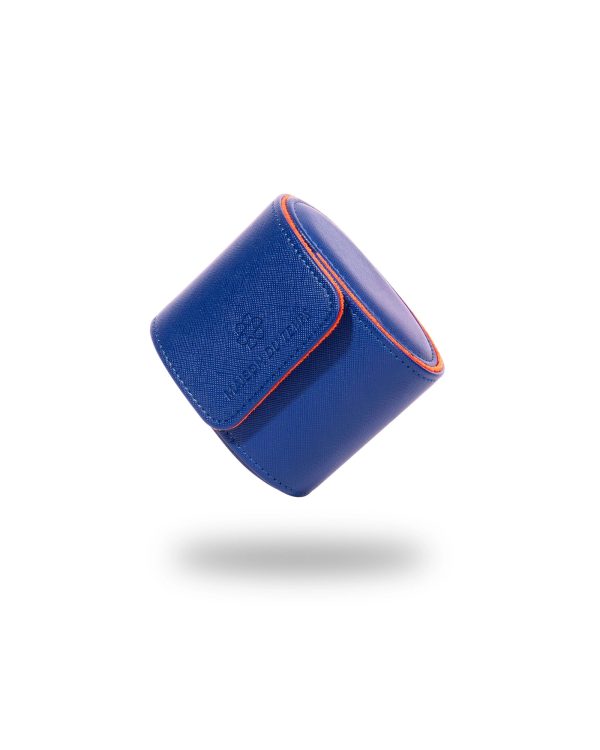 Étui bleu pour montre unique