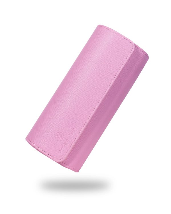 étui de montre rose